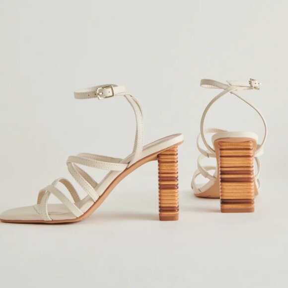 new Dolce Vita Jenko LEATHER Heels SANDALS NEW IN BOX 257 3t2 - Picture 1 of 9